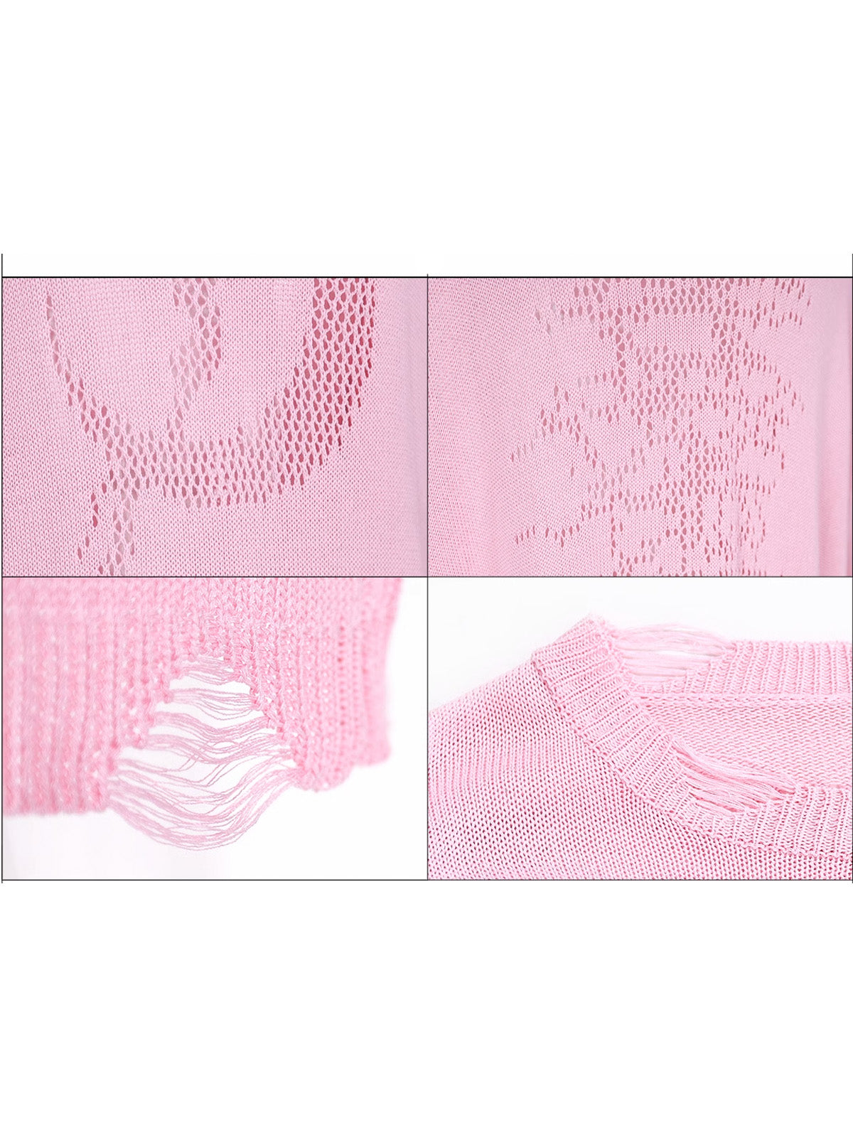 Mesh knit sweater 2024|SS