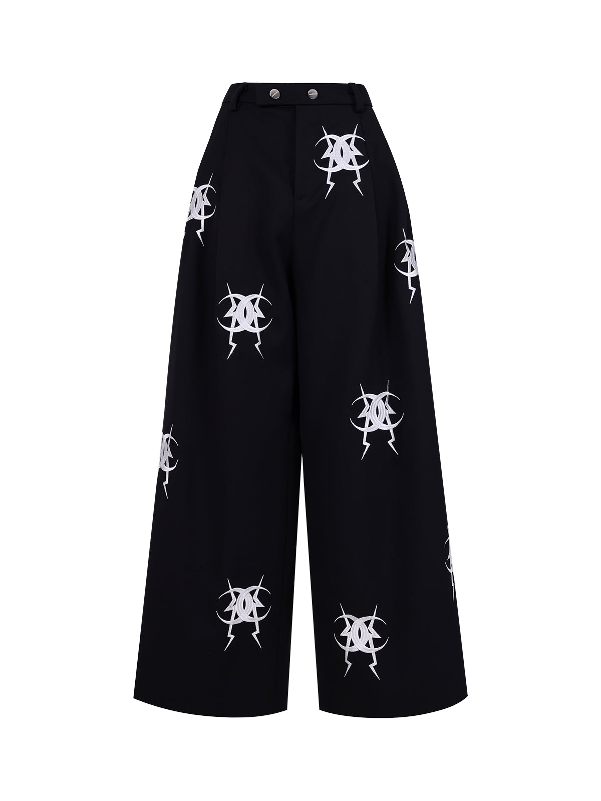 Mirror series embroidered pants