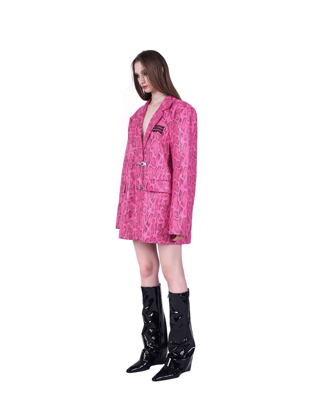 Pink branded jacket