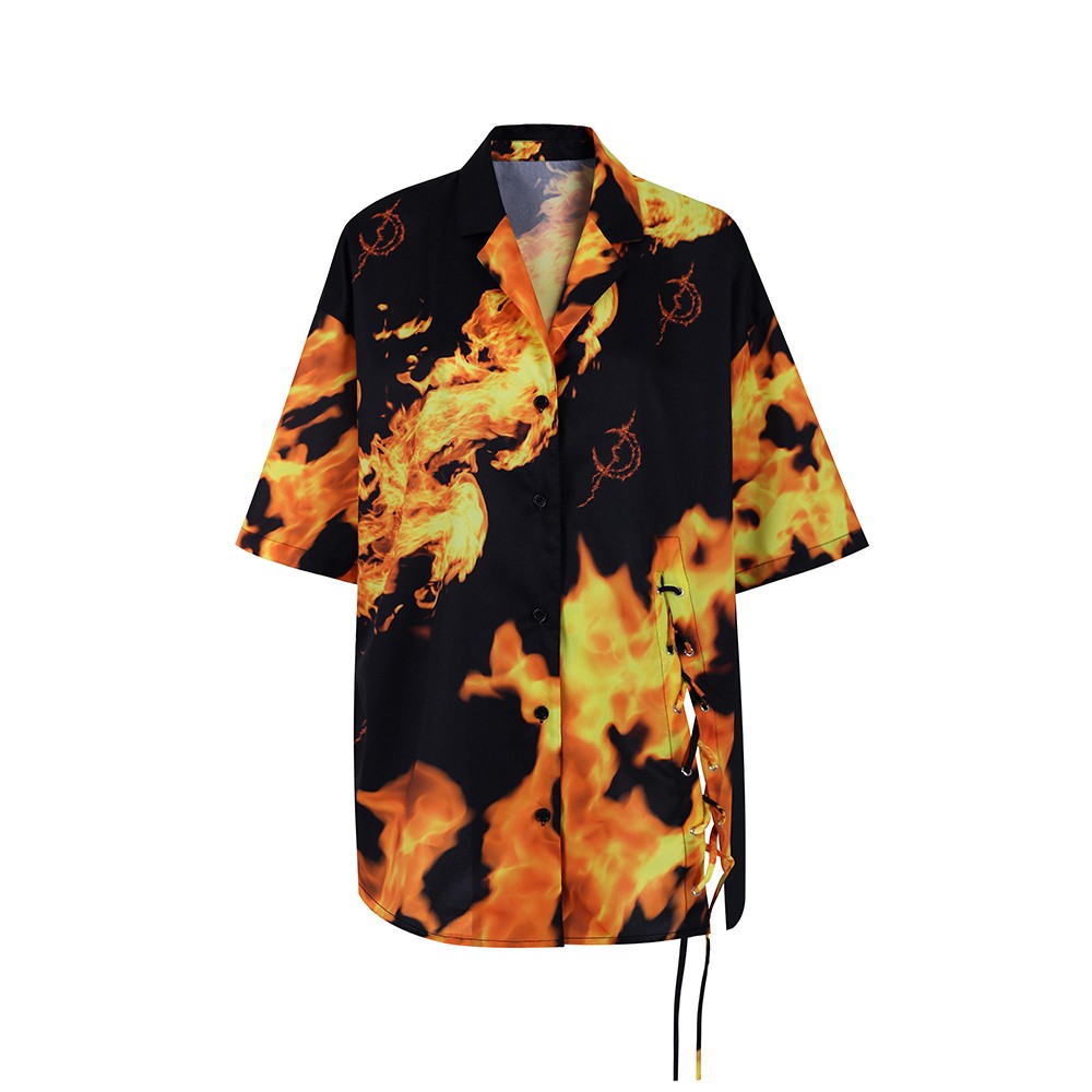 Flame series loose shirt